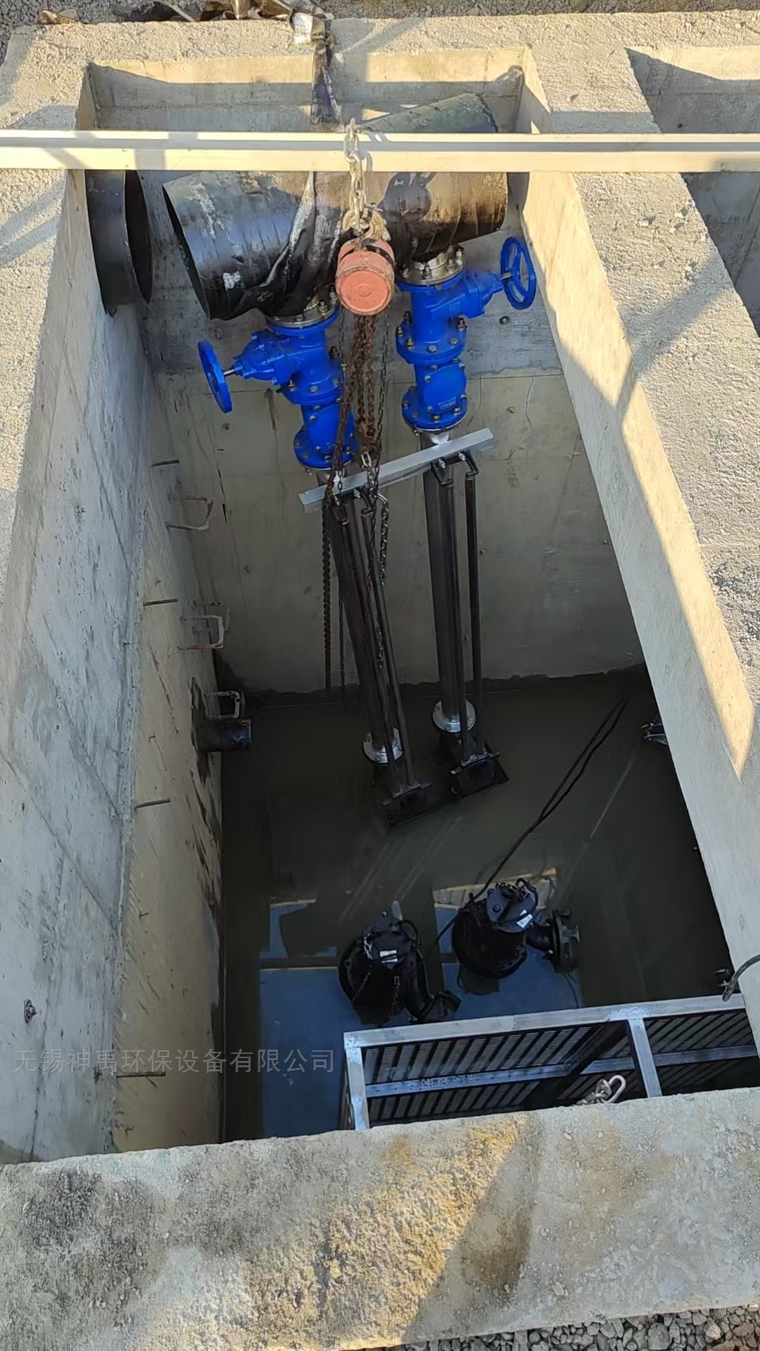 苏南机场一体化截流井设备安装