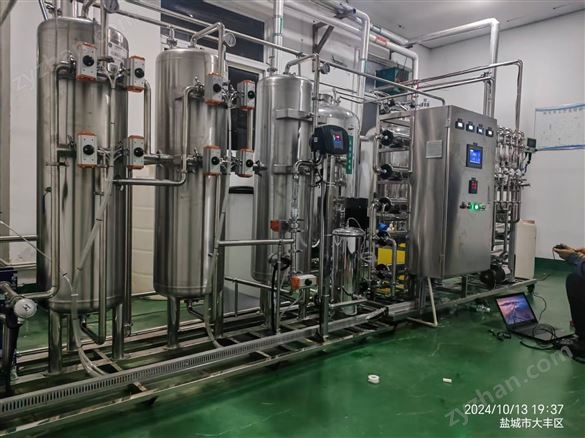 黃石市注射劑1噸/H雙級反滲透+EDI純化水