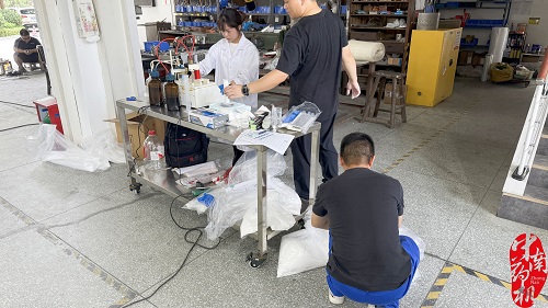 客戶現場試機圓滿成功，我司設備性能獲高度認可