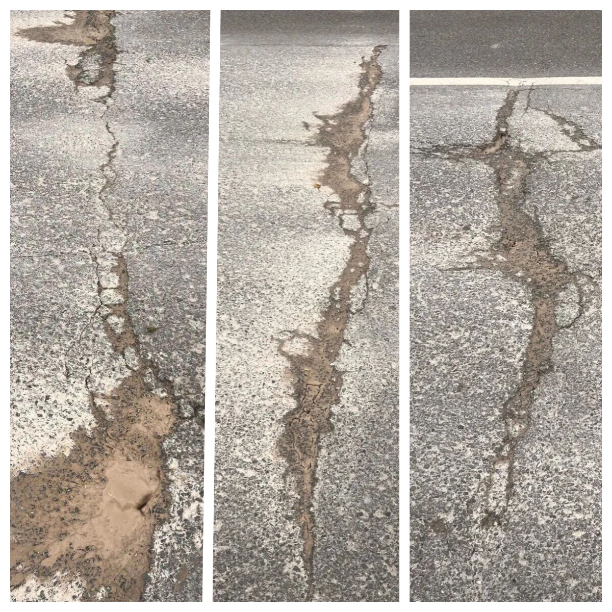 瀝青路反復開裂修不好？180米路段深層